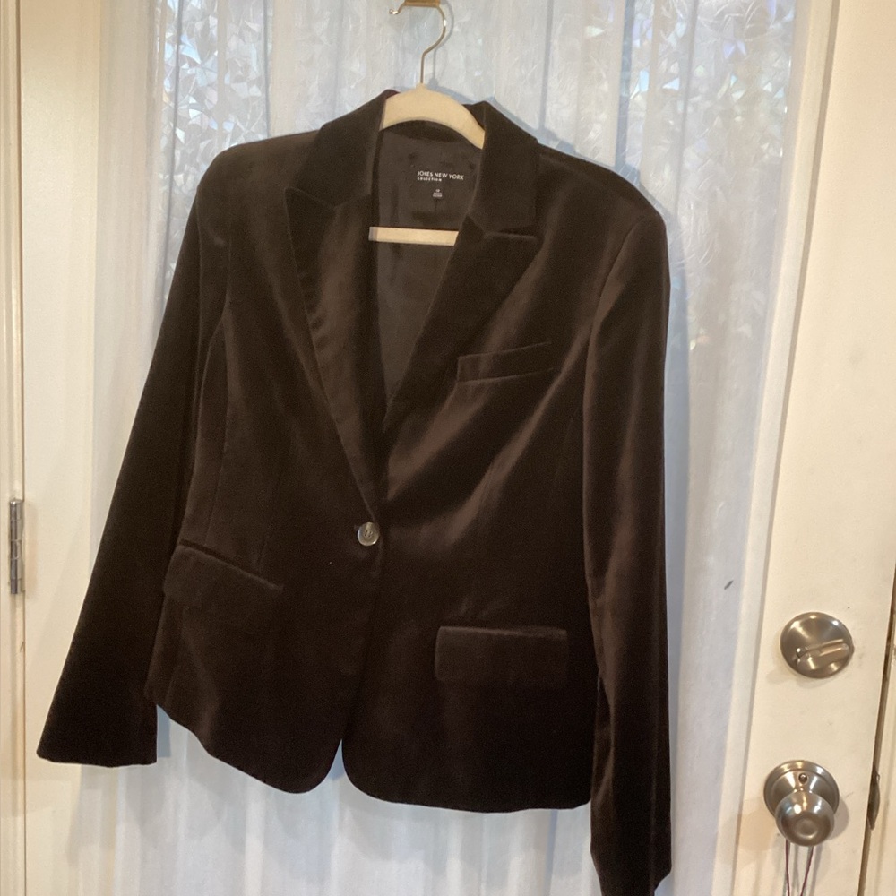 Jones New York Women's Chocolate Brown Blazer Size 12